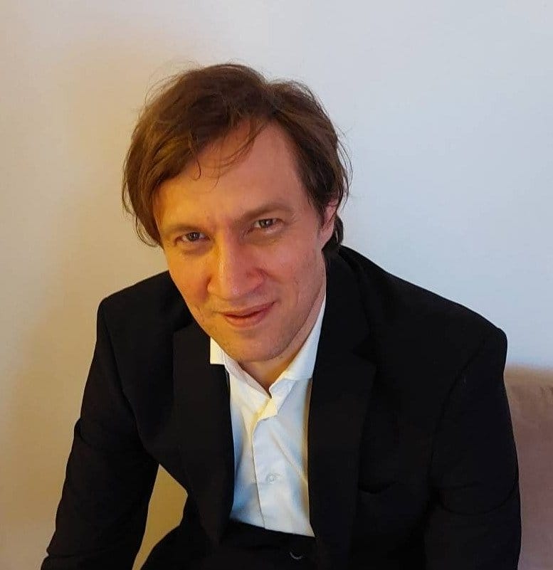 Artem Raspopov in business look