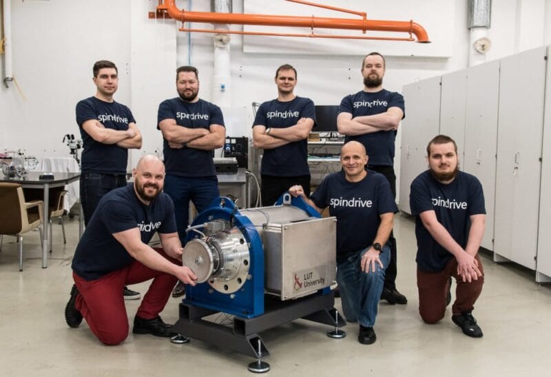 SpinDrive team celebrates new investment