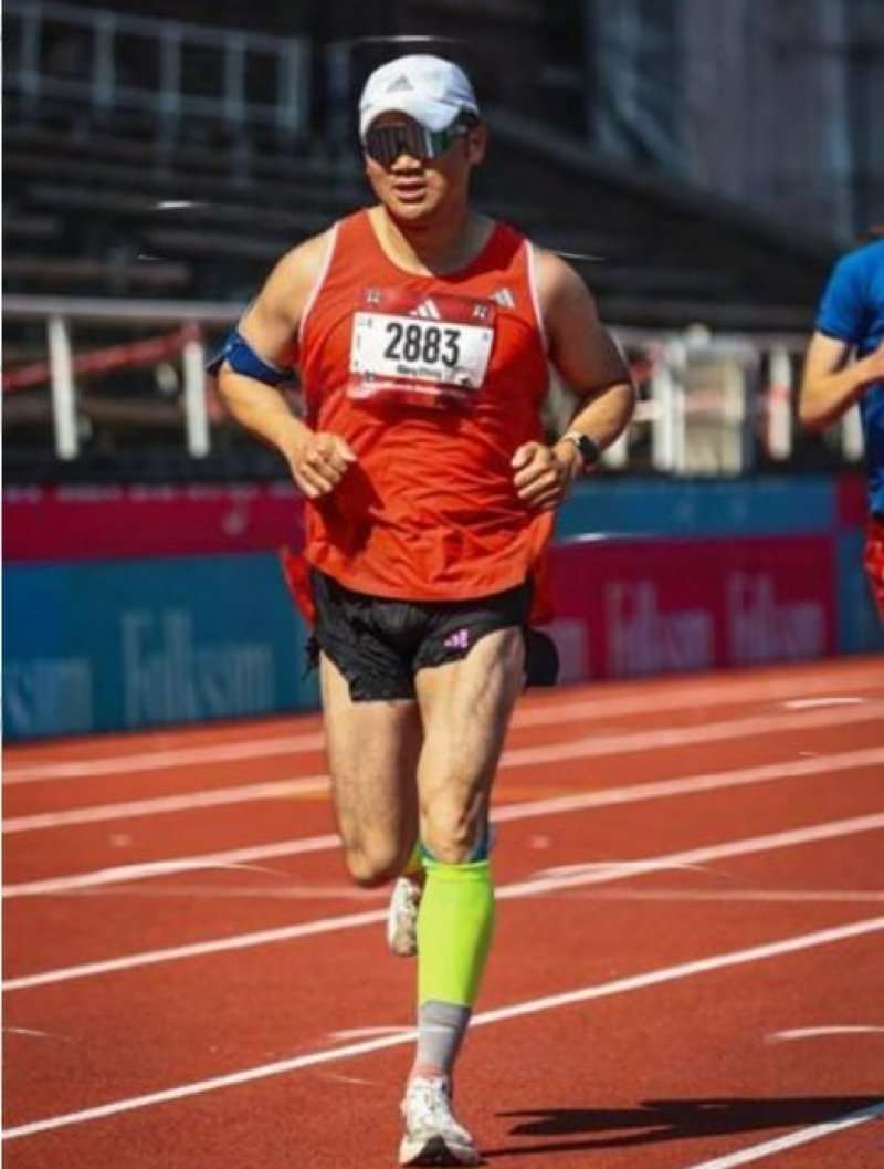 Franck at Stockholm marathon 2024