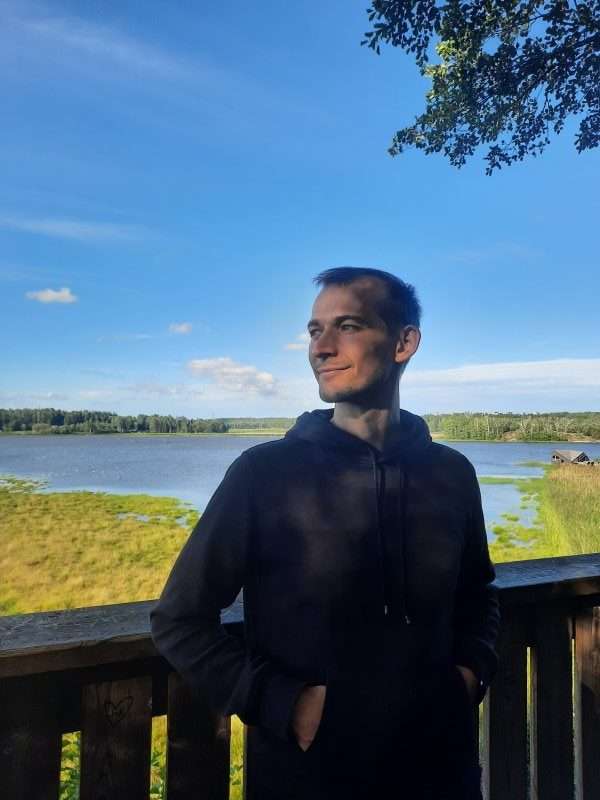 Gleb traveling with his family