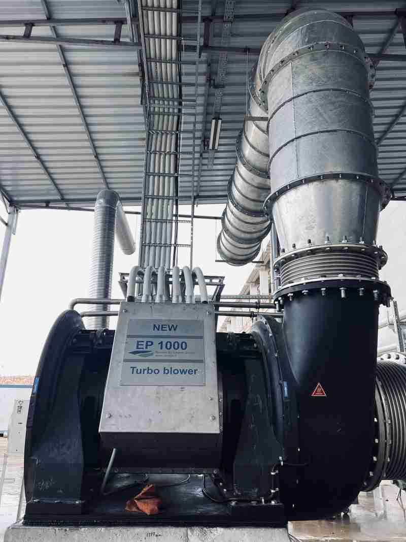 RunEco EP 1000 Turbo Blower at the Ankutsan A.S. paper mill