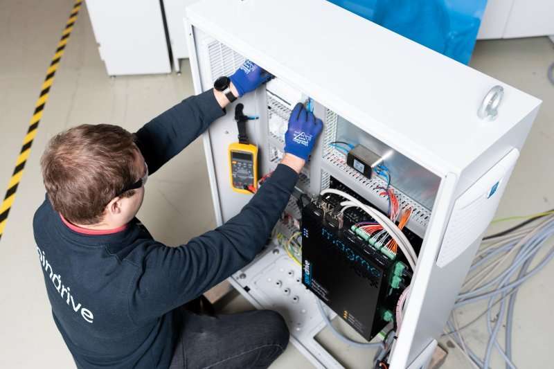Krister checking the controller