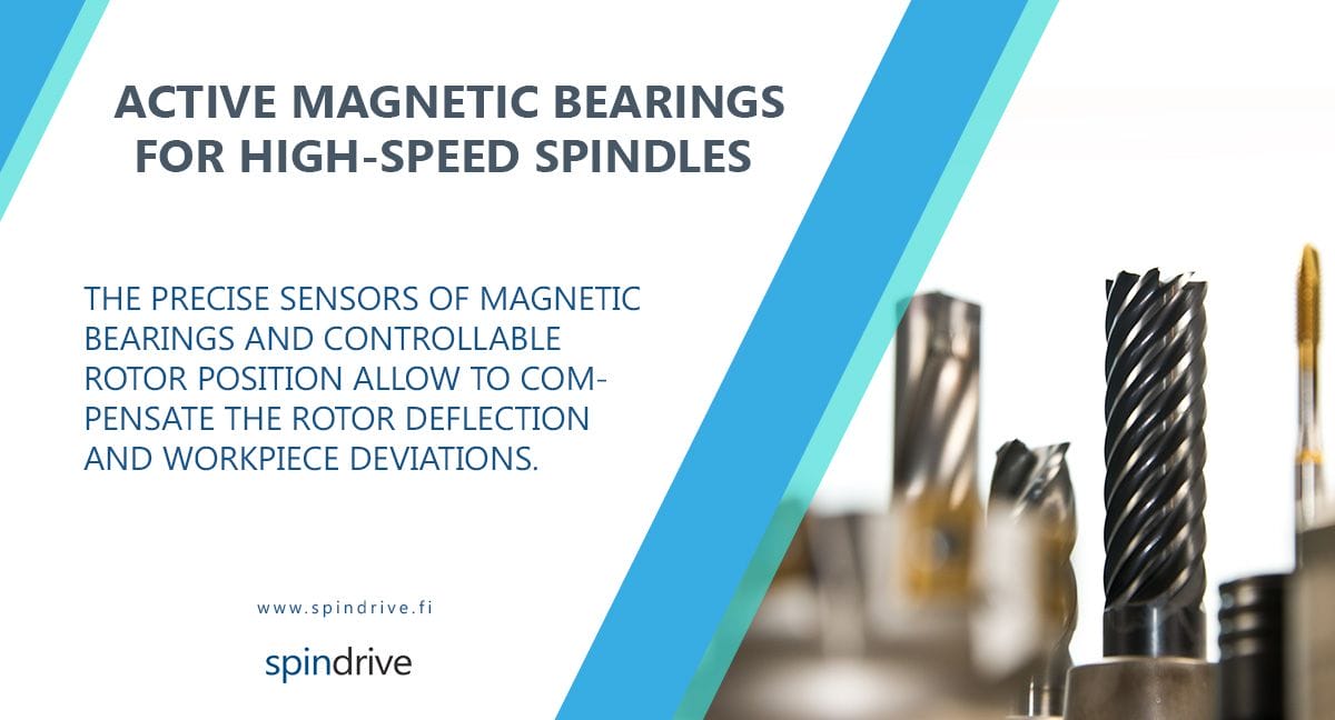 Active magnetic bearings for high speed spindles