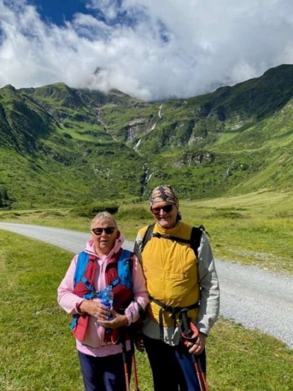 Matti Hallivuori travelling with his wife