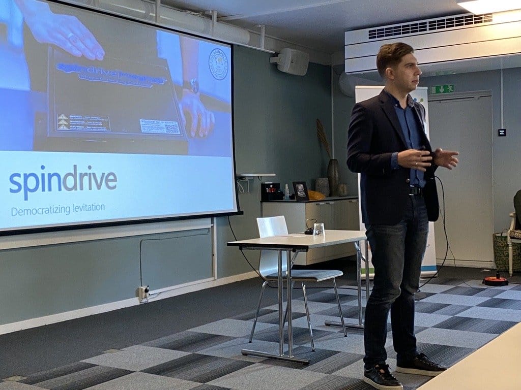 SpinDrive representative presenting
