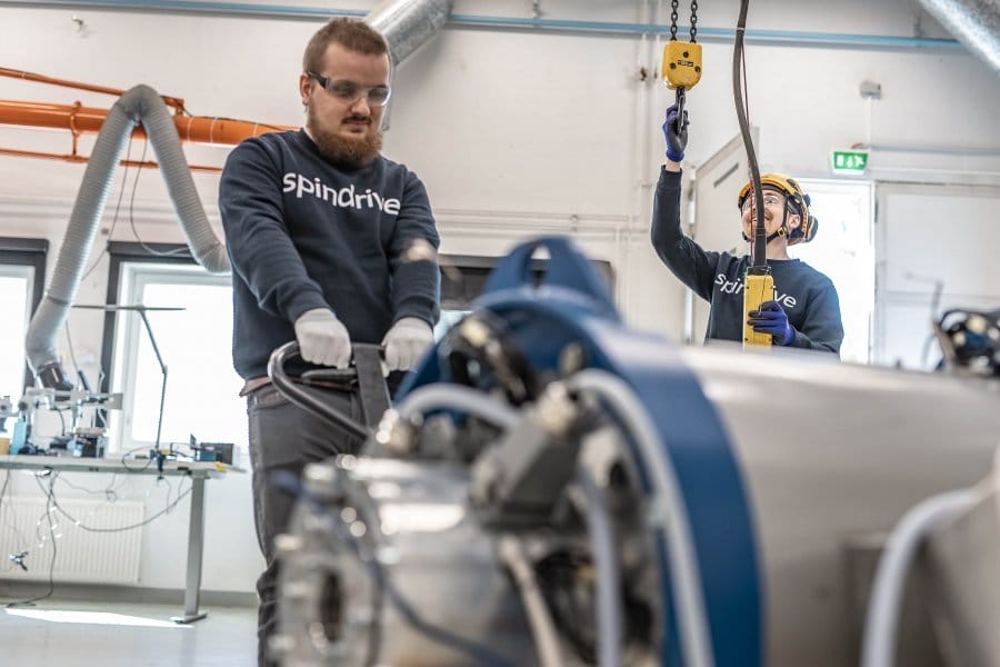 spindrive experts install active magnetic bearing rotor