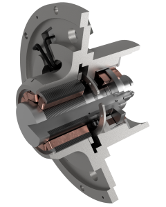 Example of SpinDrive Active Magnetic Bearing